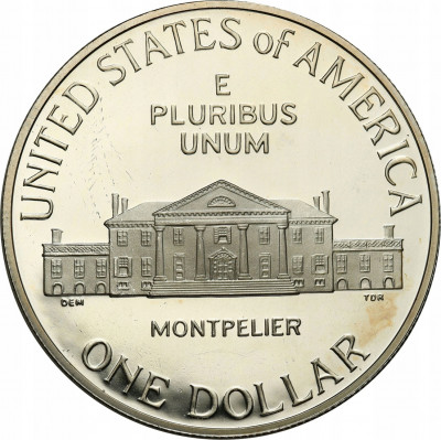 USA 1 dolar 1993 S lustrzanka SREBRO st.L