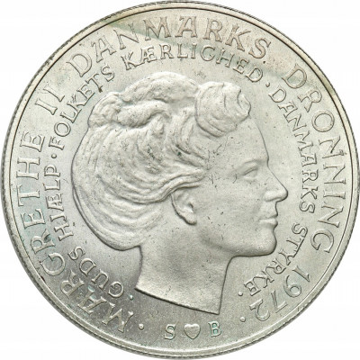 Dania 10 Koron 1972 srebro st. 1-