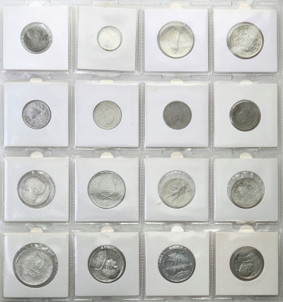 Watykan, 5 centesimi, do 500 lire, zestaw 16 monet