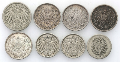 Niemcy. Zestaw monet SREBRNYCH – 8 szt.