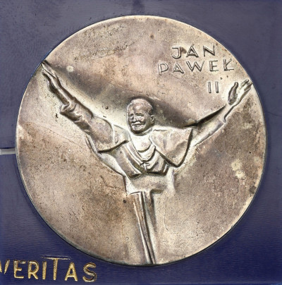 Medal. VERITAS Jan Paweł II 1982 SREBRO st.1