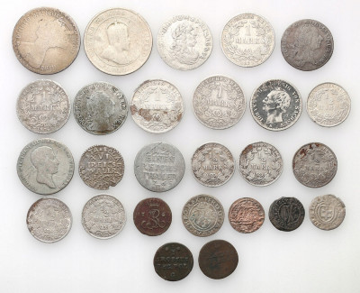 Europa Zestaw monet srebrnych i miedzianych 26 szt