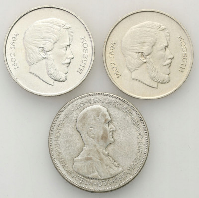 Węgry, 5 pengo 1930 + 5 forintów 1946-47, SREBRO