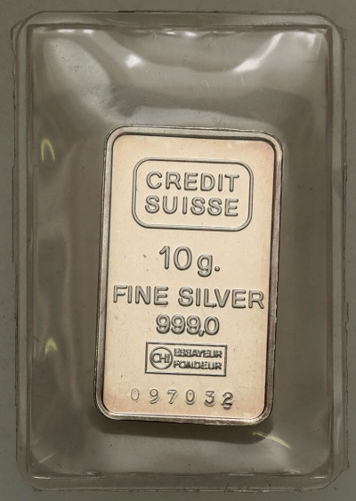 Francja. Sztabka kolekcjonerska 10 g – Ag 999