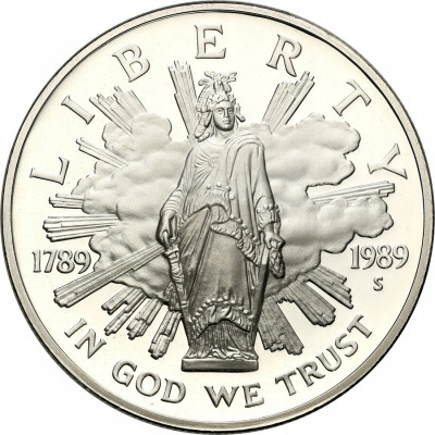 USA 1 dolar 1989 S - lustrzanka - st.L