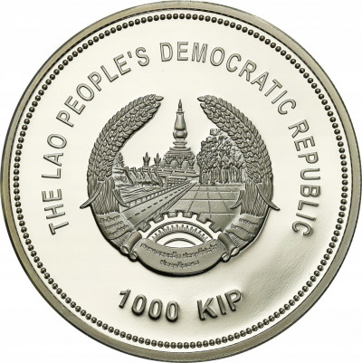 Laos. 1000 kip Pantera 2015 - SREBRO