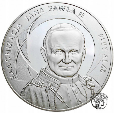 500 złotych Kanonizacja Jana Pawła II SREBRO 1 kg
