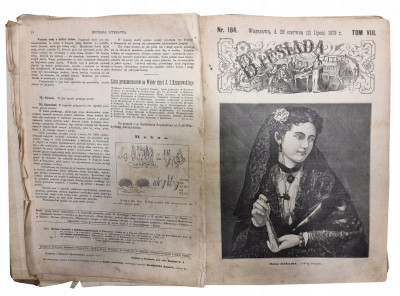 BIESIADA LITERACKA Warszawa 1879 sztuka polityka