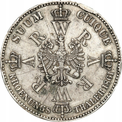 Niemcy Prusy TALAR 1861 koronacyjny