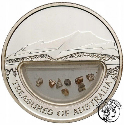 1 Dolar 2009 Skarby Australii diamenty st.L