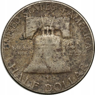 USA 1/2 dolara 1951 Franklin (dzwon) st.3-