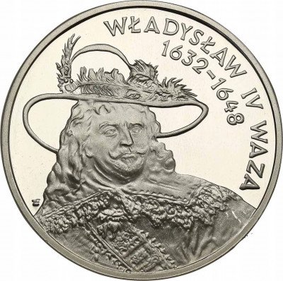 10 złotych 1999 Władysław IV Waza popiersie