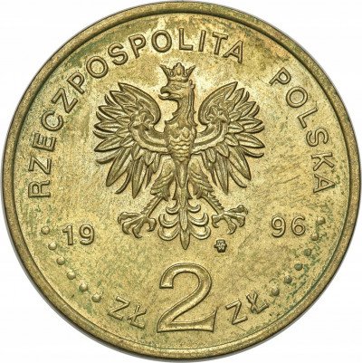 III RP 2 złote 1996 Zygmunt II August - najrzadsze