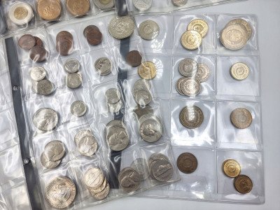 Duży ciekawy zestaw 161 szt. monet ze świata