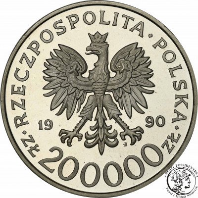PRL. 200 000 złotych 1990 Bór Komorowski