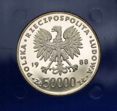PRL. 50000 złotych 1988 Józef Piłsudski