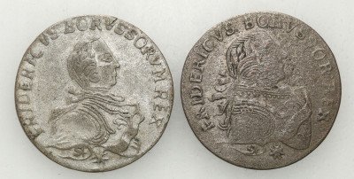 Niemcy Prusy 6 groszy 1753 + 1754 Królewiec