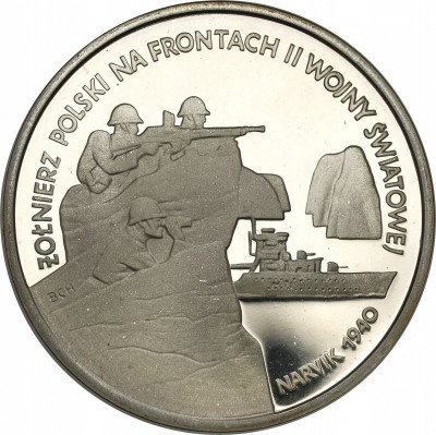 III RP. 100 000 złotych 1991 Narvik