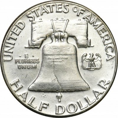 USA 1/2 dolara 1961 Franklin (dzwon) st.2-