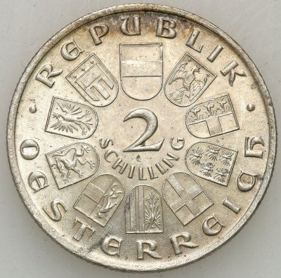 Austria 2 Szylingi 1928 SREBRO
