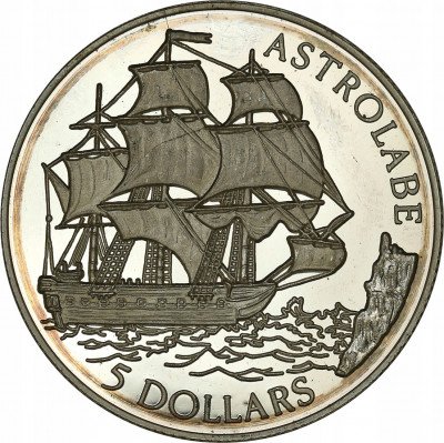 Cook Islands 5 dolarów 1992 st.L
