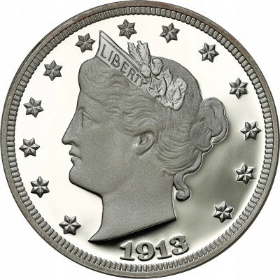 Replika USA 5 centów 1913 Liberty head SREBRO