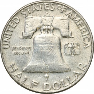 USA 1/2 dolara 1958 D Franklin (dzwon) st.2-