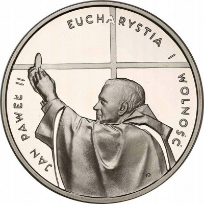 III RP. 10 złotych 1997 Jan Paweł II Eucharystia