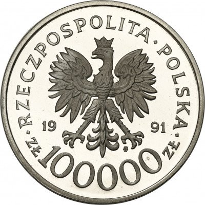 III RP. 100 000 złotych 1991 Narvik
