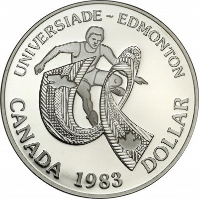 Kanada 1 dolar 1983 lustrzanka Edmonton