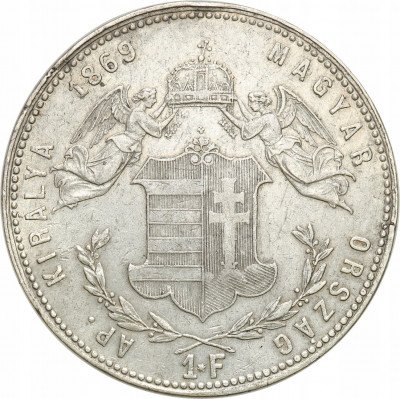 Węgry 1 Forint 1869 Franz J. I st.3-