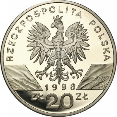 III RP. 20 złotych 1998 Ropucha Paskówka