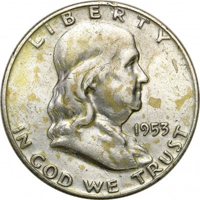 USA 1/2 dolara 1953 D Franklin (dzwon) st.3-