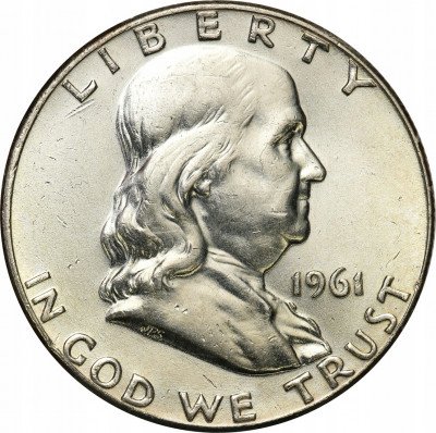 USA 1/2 dolara 1961 Franklin (dzwon) st.2-