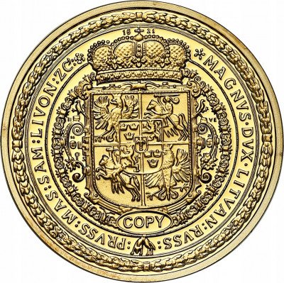 Replika Polskie 100 dukatów w złocie 1621 SREBRO