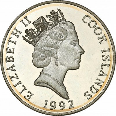 Cook Islands 5 dolarów 1992 st.L