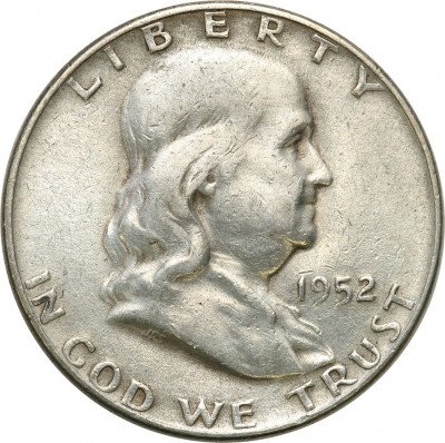 USA 1/2 dolara 1952 D Franklin (dzwon) st.3-