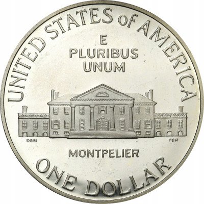 USA 1 dolar 1993 Bill of Right lustrzanka st.L