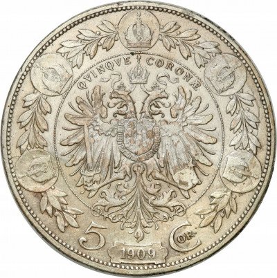 Austria 5 Koron 1909 Marschall st.3-