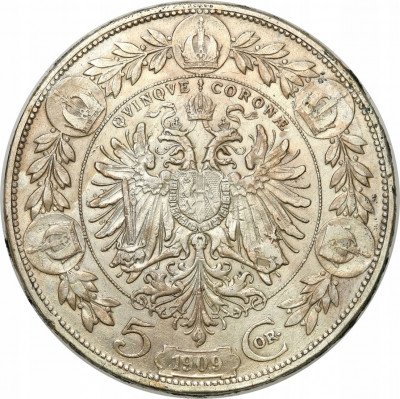 Austria 5 Koron 1909 Schwartz st.3-