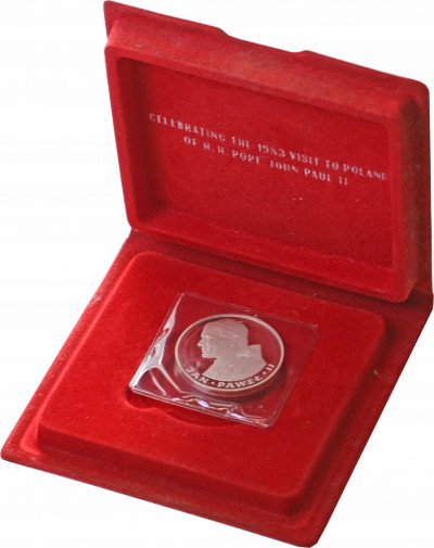 PRL. 100 złotych 1982 Jan Paweł II w oryg. Etui