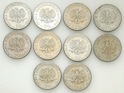 PRL. 20 złotych 1983 Nowotko – Rzadsze – 10 sztuk