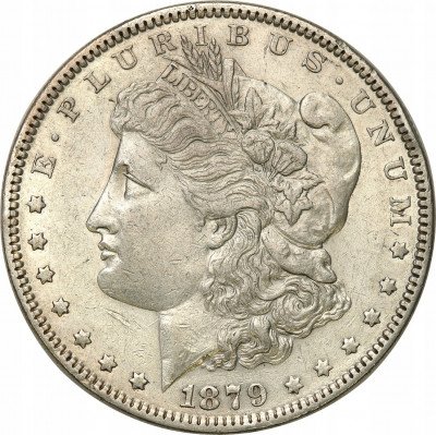 USA dolar 1879 Philadelphia Morgan st.3+