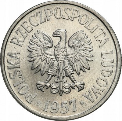 PRL. 50 groszy 1957 Al - PIĘKNY