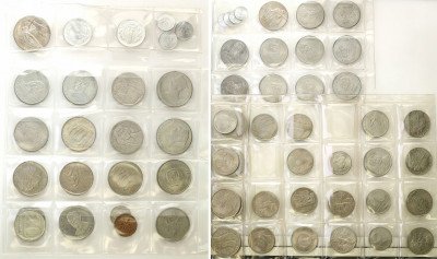 Zestaw monet PRL - 64 monety różne lata i nominały