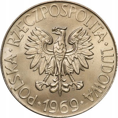PRL. 10 złotych 1969 Kościuszko - PIĘKNY