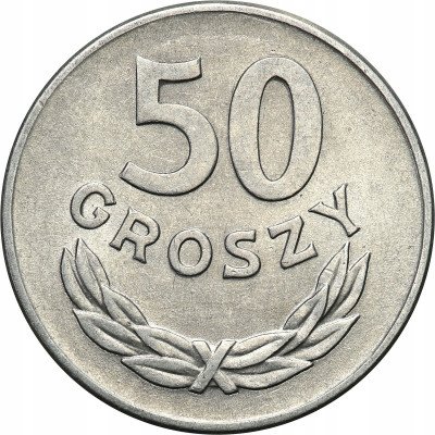 PRL. 50 groszy 1965 Al. - PIĘKNY