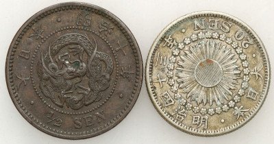 Japonia 1/2 sen + 20 sen (2 szt.) st.3