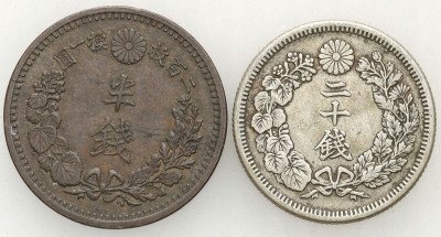 Japonia 1/2 sen + 20 sen (2 szt.) st.3