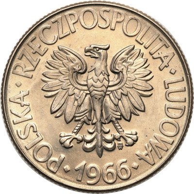 PRL. 10 złotych 1966 Kościuszko - PIĘKNY